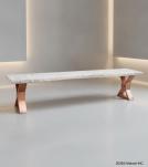 LIVE EDGE SOLID ACACIA WOOD BENCH