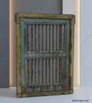 SOLID RECLAIMED WOOD MIRROR W/ IRON BARS