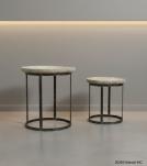 IRON COFFEE TABLE S/2