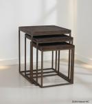 WDN+IRON STOOL SET OF 3