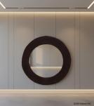 WOODEN ROUND MIRROR FRAME