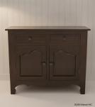 Classic 2-Drawer 2-Door Solid Wood Cabinet 
