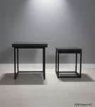 WDN+IRON COFFEE TABLE SET OF 2