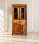 RECLAIMED TEAK WOOD & GLASS CABINET