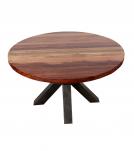 ROUND SOLID RECLAIMED TEAK WOOD DINING TABLE