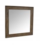 SQUARE SOLID WOOD FRAME MIRROR
