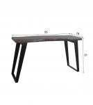 SOLID LIVE EDGE WOOD CONSOLE