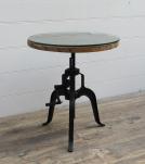 Industrial Iron Crank Pub Table