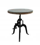 Industrial Iron Crank Pub Table