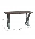 LIVE EDGE SOLID ACACIA CONSOLE / SOFA TABLE