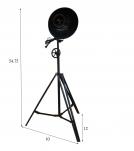 METAL TRIPOD ADJUSTABLE HEIGHT FLOOR LAMP