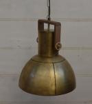 HANGING IRON + WOOD PENDANT LIGHT