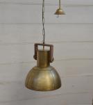 HANGING IRON + WOOD PENDANT LIGHT