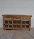 TRADITIONAL SOLID WOOD 3 DOOR SLIDERS WITH DRAWERS SIDEBOARD