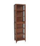 SOLID CARVED WOOD + METAL DOUBLE DOOR CABINET