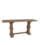SOLID WOOD PEDESTAL CONSOLE / SOFA TABLE