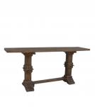 SOLID WOOD PEDESTAL CONSOLE / SOFA TABLE
