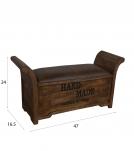 UPHOLSTERED STORAGE BENCH TRUNK