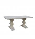 SOLID WOOD PEDESTAL DINING TABLE
