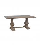 SOLID WOOD PEDESTAL DINING TABLE