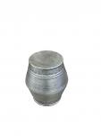 Nickel Barrel End Table