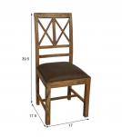 Wood And Leather Chair