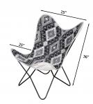 CANVAS & IRON BUTTERFLY CHAIR