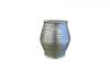 Nickel Barrel End Table