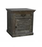 SOLID WOOD END TABLE / NIGHTSTAND W/ 1 DRAWER & 1 DOOR