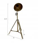 METAL TRIPOD ADJUSTABLE HEIGHT FLOOR LAMP