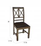 Wood  Leather Chair