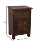 SOLID RECLAIMED WOOD SIDE TABLE NIGHTSTAND