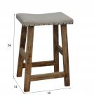 UPHOLSTERED COUNTER STOOL