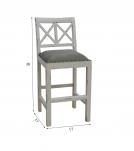 Counter Chair  fabric seat