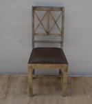 Wood  Leather Chair