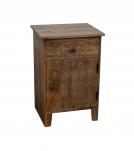 SOLID HAND CARVED WOOD NIGHTSTAND / END TABLE