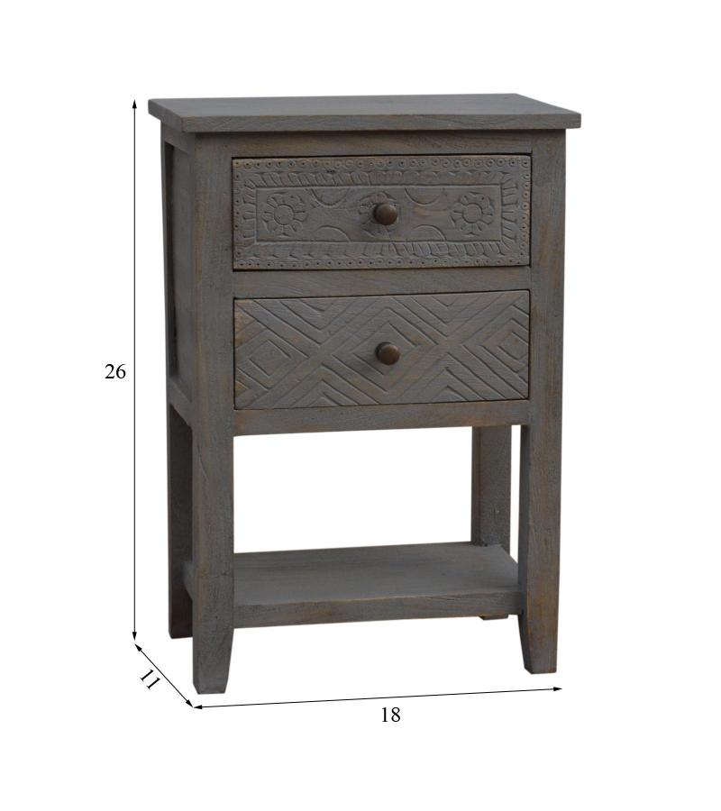 SOLID WOOD END TABLE SIDE TABLE