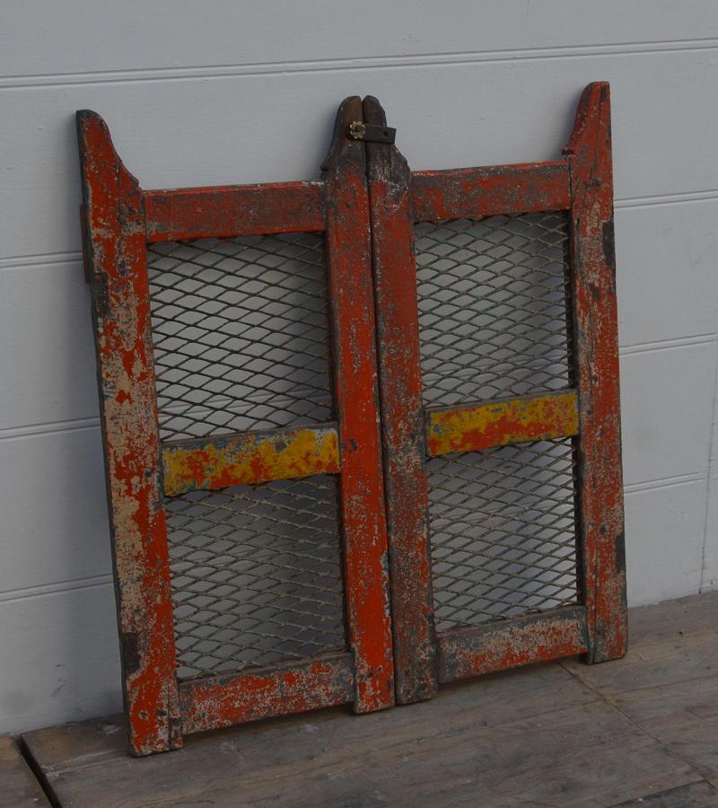WOODEN SMALL DOOR WITH IRON JALI