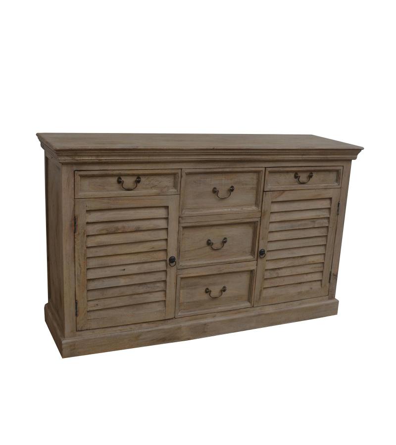 SOLID WOOD SIDEBOARD W/ DRAWERS & DOORS
