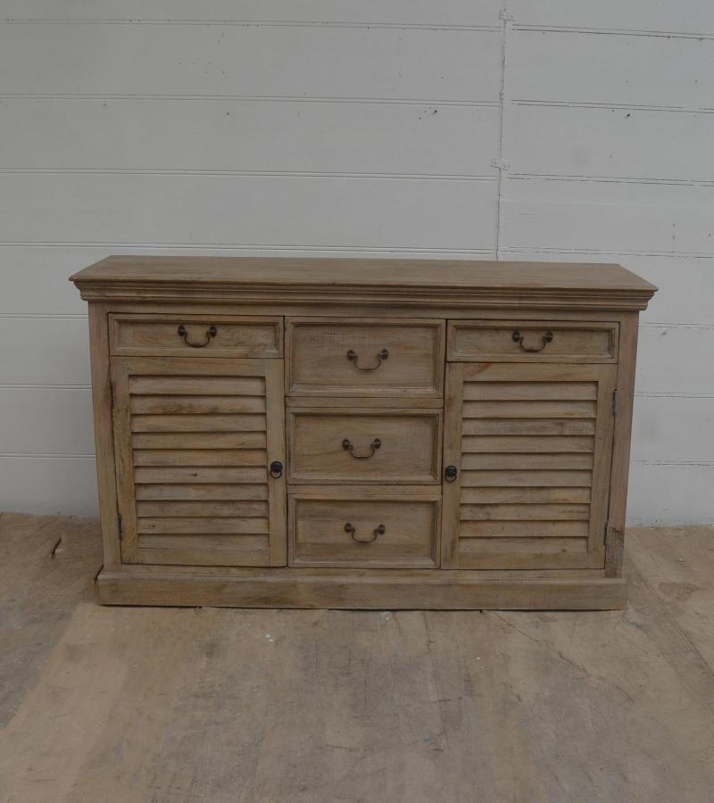 SOLID WOOD SIDEBOARD W/ DRAWERS & DOORS