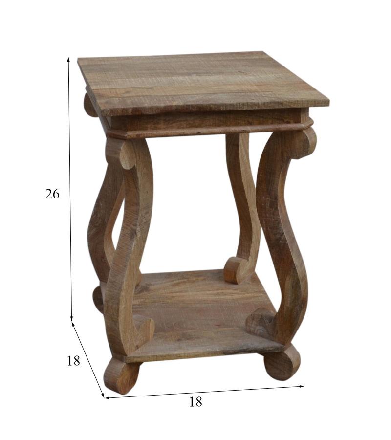 SOLID WOOD END TABLE SIDE TABLE