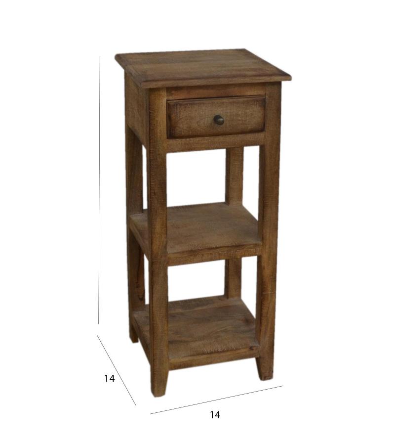 SOLID WOOD END TABLE / NIGHTSTAND