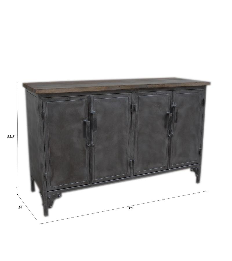 IRON & SOLID WOOD SIDEBOARD