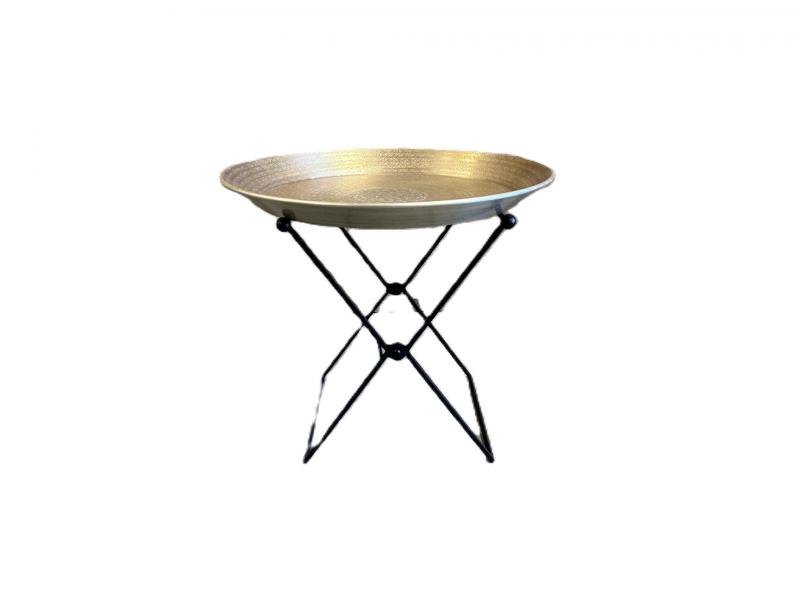 Brass end table