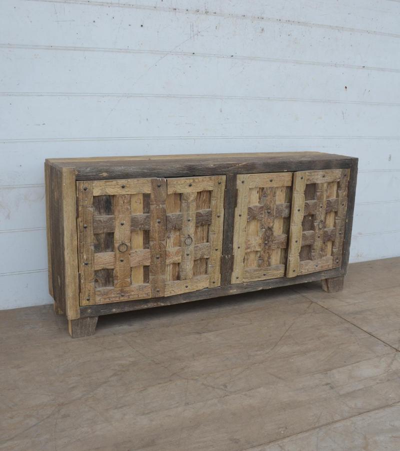 SOLID RECLAIMED WOOD 4 DOOR SIDEBOARD