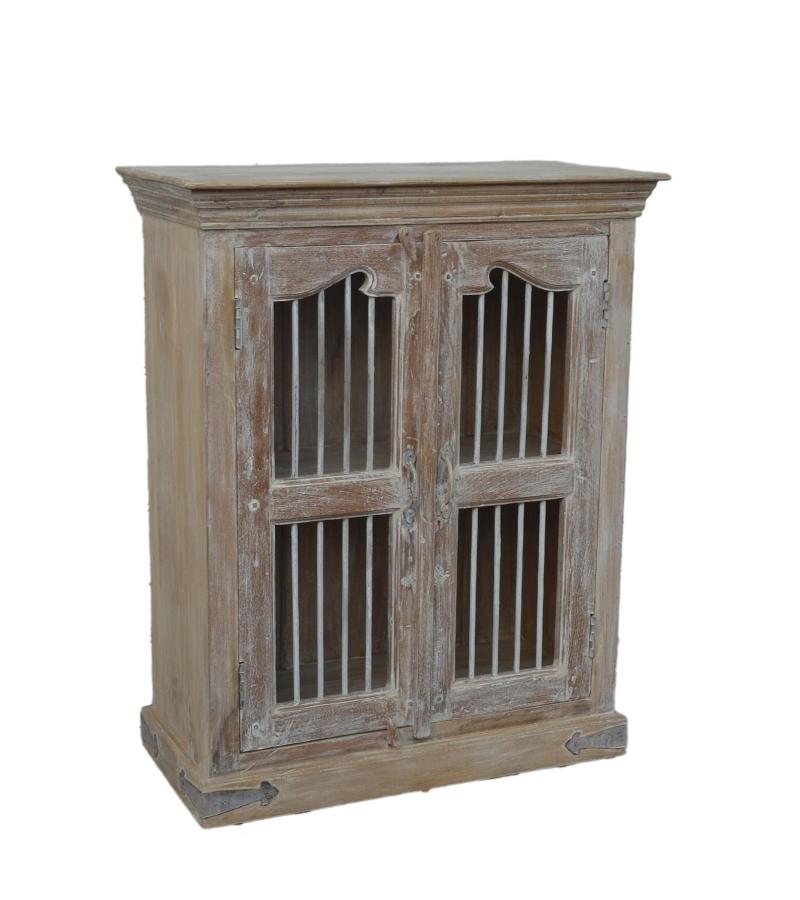 RECLAIMED WOOD & IRON CABINET
