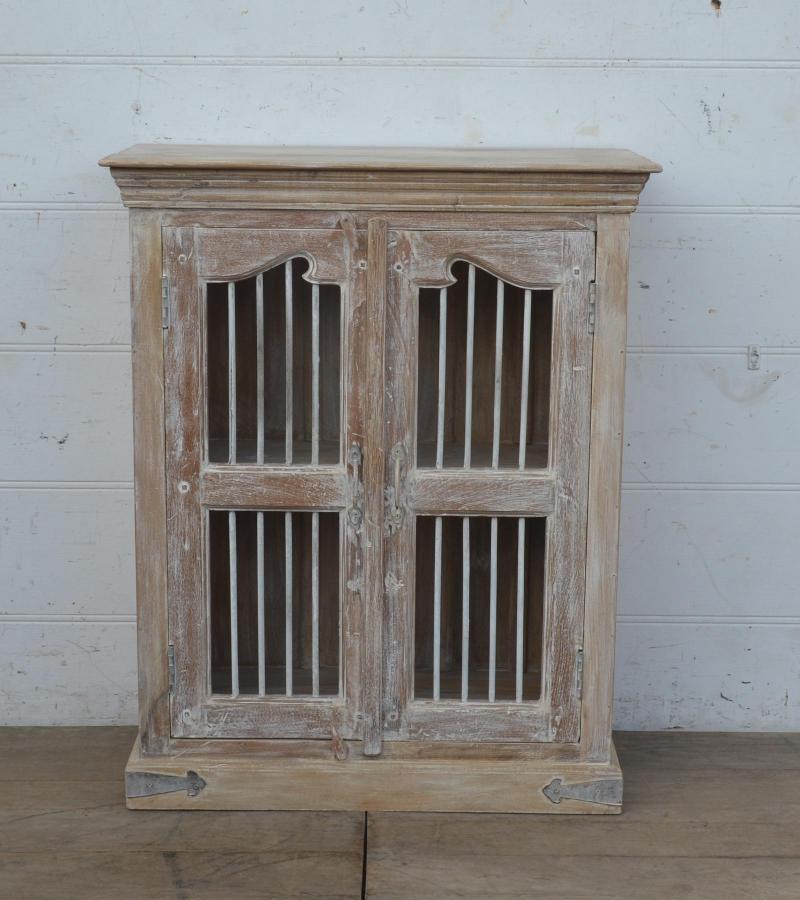 RECLAIMED WOOD & IRON CABINET