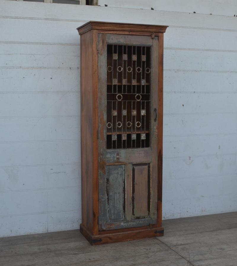 SOLID RECLAIMED WOOD & IRON CABINET