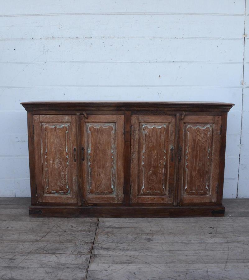 SOLID RECLAIMED TEAK WOOD W/ 4 DOORS