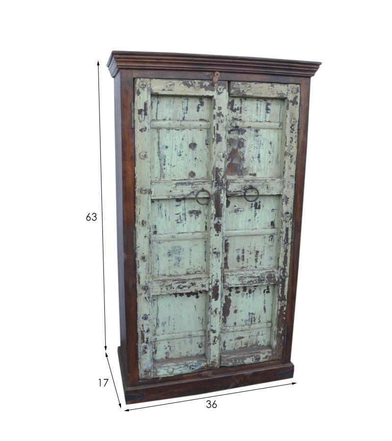 VINTAGE RECLAIMED TEAK CABINET W/ SHELVES